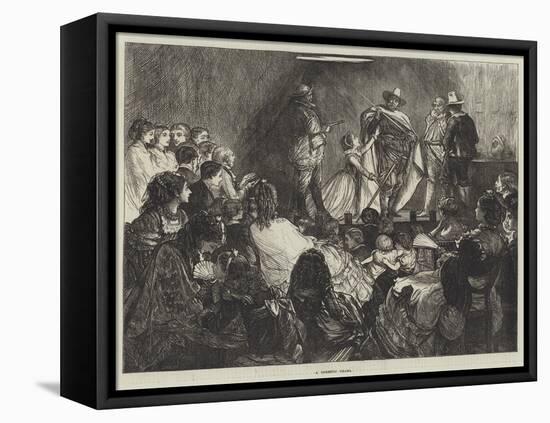 A Domestic Drama-Francis S. Walker-Framed Premier Image Canvas