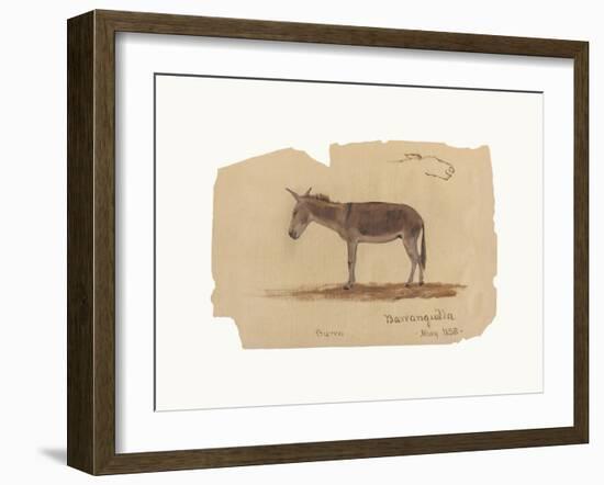 A Donkey, Barranquilla, Colombia-Frederic Edwin Church-Framed Premium Giclee Print