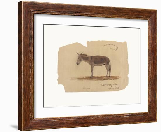 A Donkey, Barranquilla, Colombia-Frederic Edwin Church-Framed Premium Giclee Print