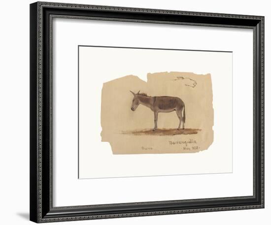 A Donkey, Barranquilla, Colombia-Frederic Edwin Church-Framed Premium Giclee Print