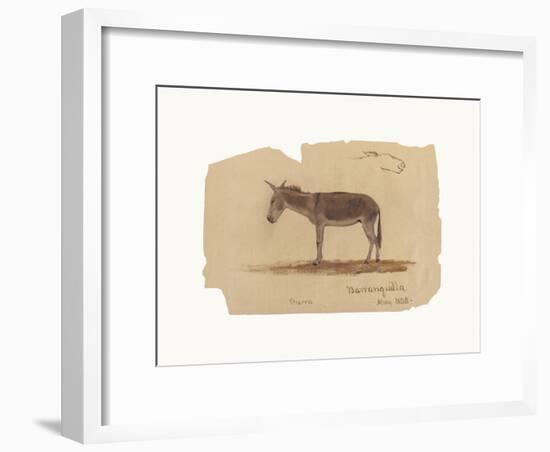 A Donkey, Barranquilla, Colombia-Frederic Edwin Church-Framed Premium Giclee Print