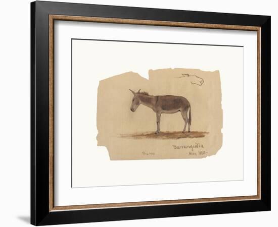 A Donkey, Barranquilla, Colombia-Frederic Edwin Church-Framed Premium Giclee Print