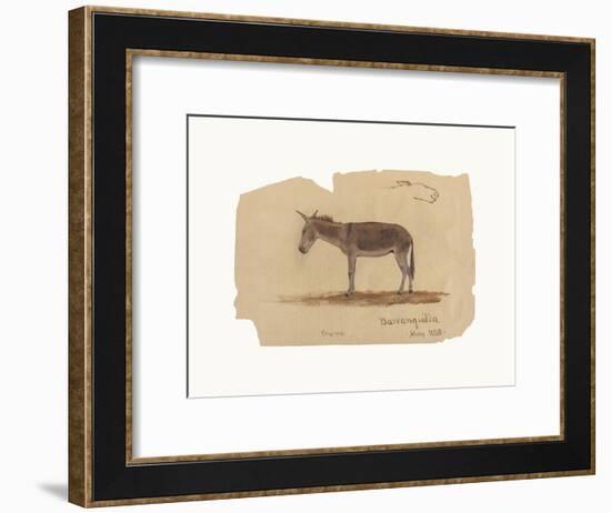 A Donkey, Barranquilla, Colombia-Frederic Edwin Church-Framed Premium Giclee Print