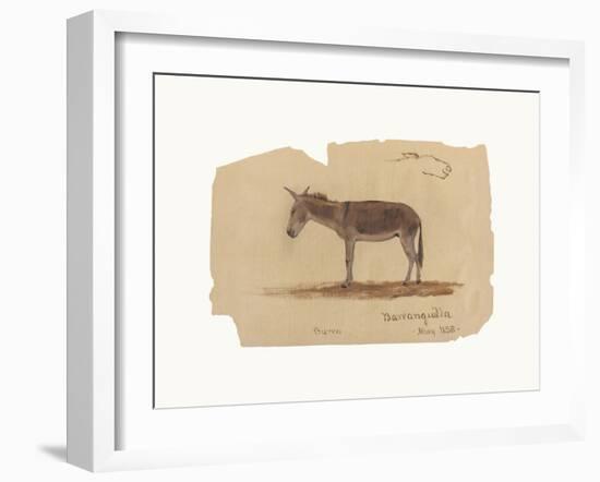 A Donkey, Barranquilla, Colombia-Frederic Edwin Church-Framed Premium Giclee Print