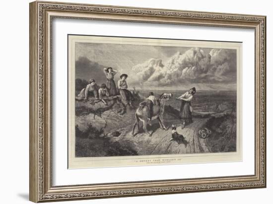 A Donkey That Wouldn't Go-Myles Birket Foster-Framed Giclee Print