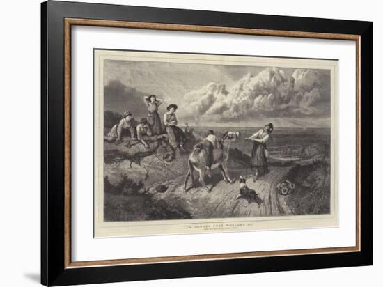 A Donkey That Wouldn't Go-Myles Birket Foster-Framed Giclee Print