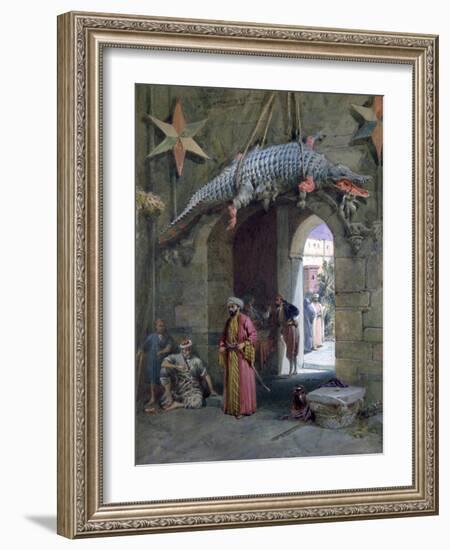 A Doorway in Cairo, 1884-William Simpson-Framed Giclee Print