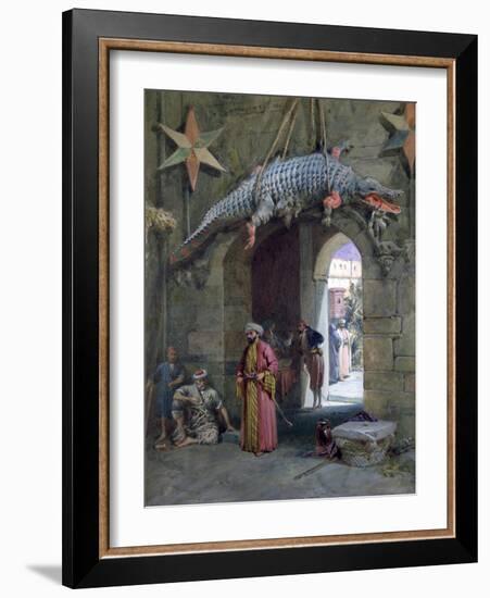 A Doorway in Cairo, 1884-William Simpson-Framed Giclee Print