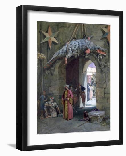 A Doorway in Cairo, 1884-William Simpson-Framed Giclee Print