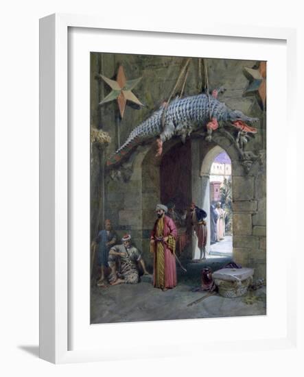 A Doorway in Cairo, 1884-William Simpson-Framed Giclee Print