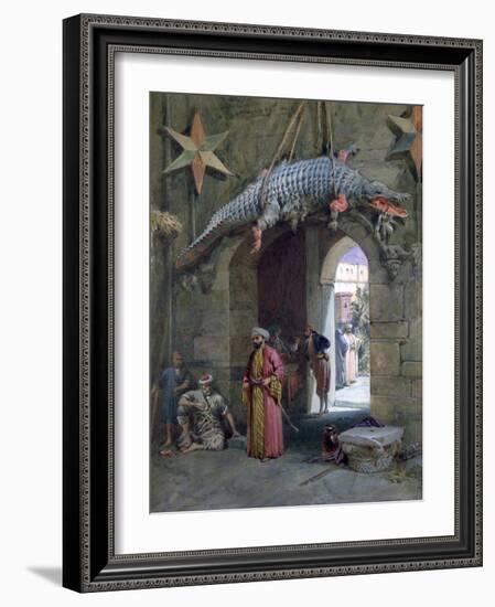 A Doorway in Cairo, 1884-William Simpson-Framed Giclee Print