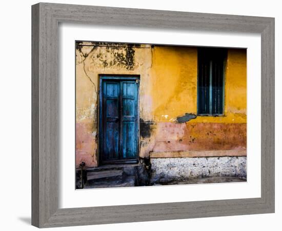 A Doorway in the City of Mysore, India-Dan Holz-Framed Photographic Print