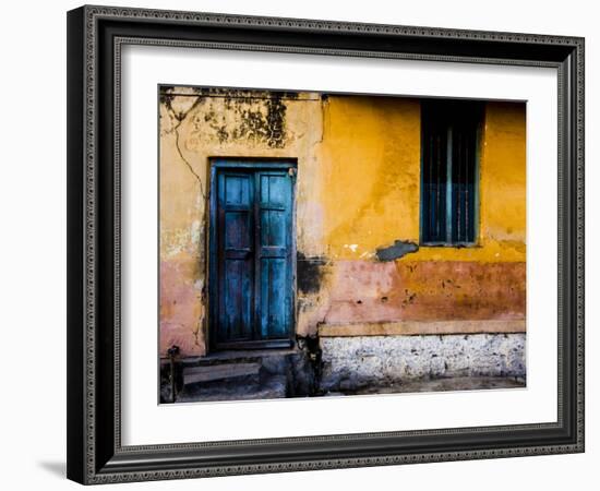 A Doorway in the City of Mysore, India-Dan Holz-Framed Photographic Print