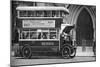 A Double-Decker Bus Standing Outside the Law Courts, London, 1926-1927-null-Mounted Giclee Print