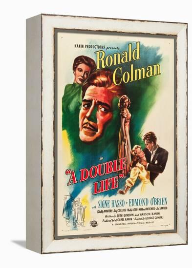 A Double Life, Signe Hasso, Ronald Colman, Shelley Winters, 1947-null-Framed Stretched Canvas