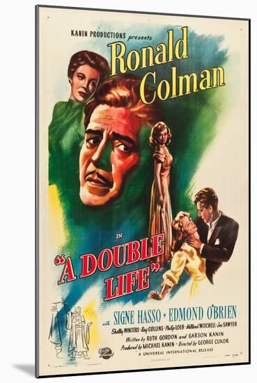 A Double Life, Signe Hasso, Ronald Colman, Shelley Winters, 1947-null-Mounted Art Print