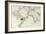 A Double-Page Map of the Atlantic Ocean, Showing the East Coast of North and South America, 1544-Battista Agnese-Framed Giclee Print