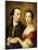 A Double Portrait of a Lady and a Gentleman, English School, 18th Century-null-Mounted Giclee Print