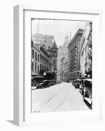 A Downtown Street in New Orleans-null-Framed Photographic Print