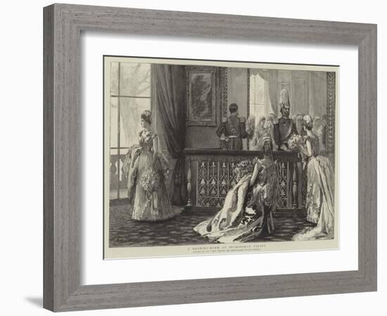 A Drawing-Room at Buckingham Palace-Arthur Hopkins-Framed Giclee Print