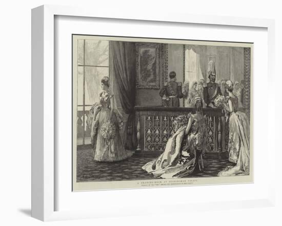 A Drawing-Room at Buckingham Palace-Arthur Hopkins-Framed Giclee Print