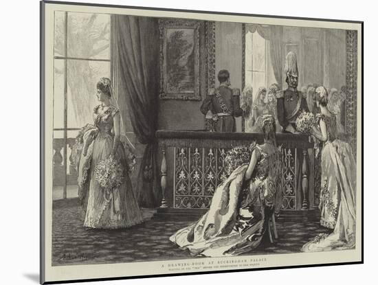 A Drawing-Room at Buckingham Palace-Arthur Hopkins-Mounted Giclee Print