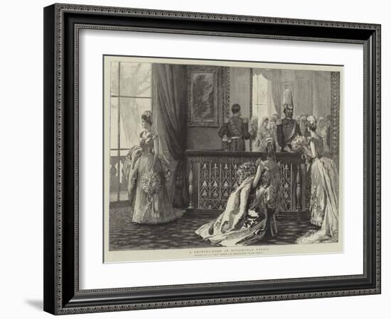 A Drawing-Room at Buckingham Palace-Arthur Hopkins-Framed Giclee Print