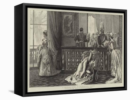 A Drawing-Room at Buckingham Palace-Arthur Hopkins-Framed Premier Image Canvas