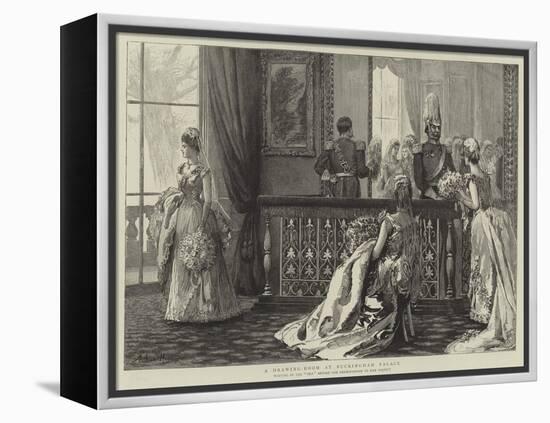 A Drawing-Room at Buckingham Palace-Arthur Hopkins-Framed Premier Image Canvas