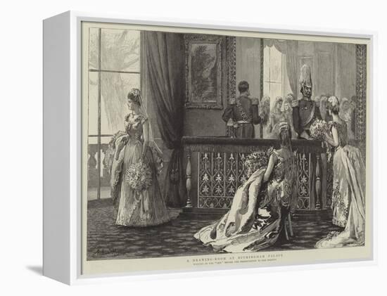 A Drawing-Room at Buckingham Palace-Arthur Hopkins-Framed Premier Image Canvas