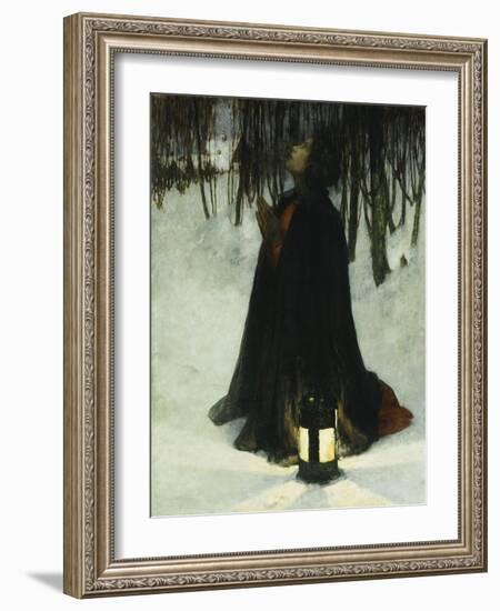 A Dream of Christmas-George Hitchcock-Framed Giclee Print