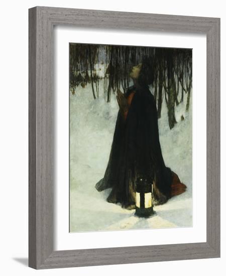 A Dream of Christmas-George Hitchcock-Framed Giclee Print