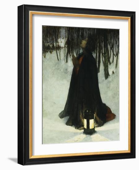 A Dream of Christmas-George Hitchcock-Framed Giclee Print