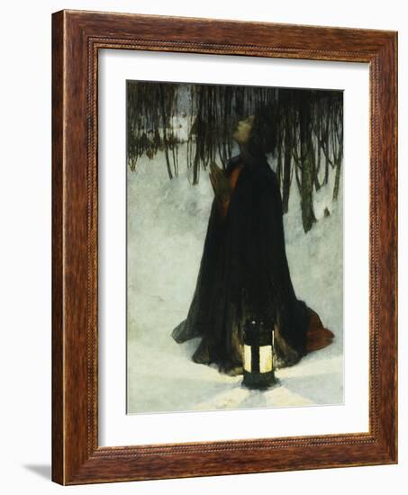 A Dream of Christmas-George Hitchcock-Framed Giclee Print