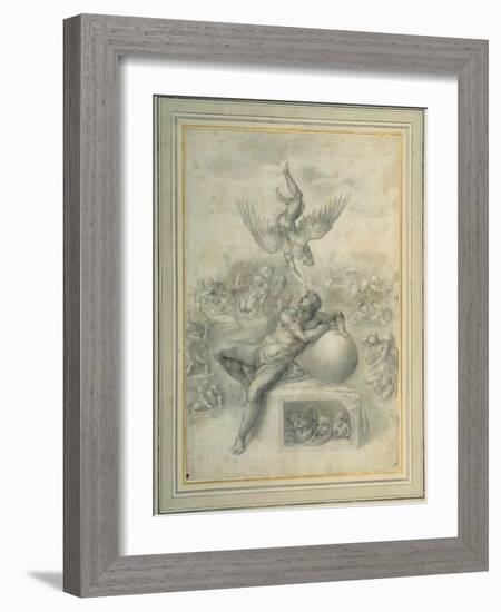 A Dream of Human Life', after Michelangelo Buonarroti-Michelangelo Buonarroti-Framed Giclee Print