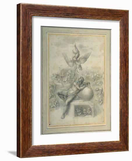 A Dream of Human Life', after Michelangelo Buonarroti-Michelangelo Buonarroti-Framed Giclee Print