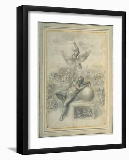 A Dream of Human Life', after Michelangelo Buonarroti-Michelangelo Buonarroti-Framed Giclee Print