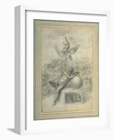 A Dream of Human Life', after Michelangelo Buonarroti-Michelangelo Buonarroti-Framed Giclee Print