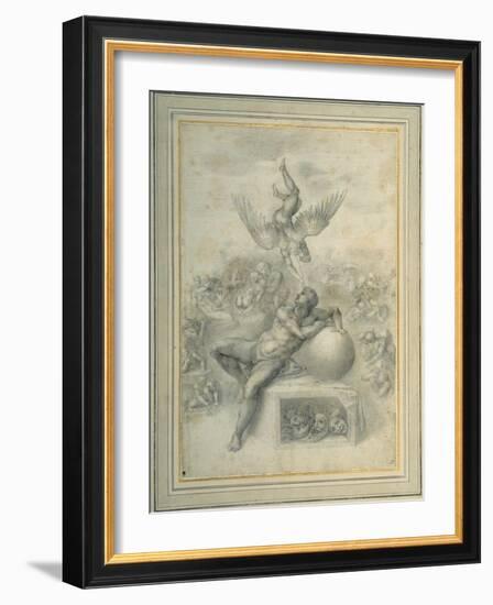 A Dream of Human Life', after Michelangelo Buonarroti-Michelangelo Buonarroti-Framed Giclee Print