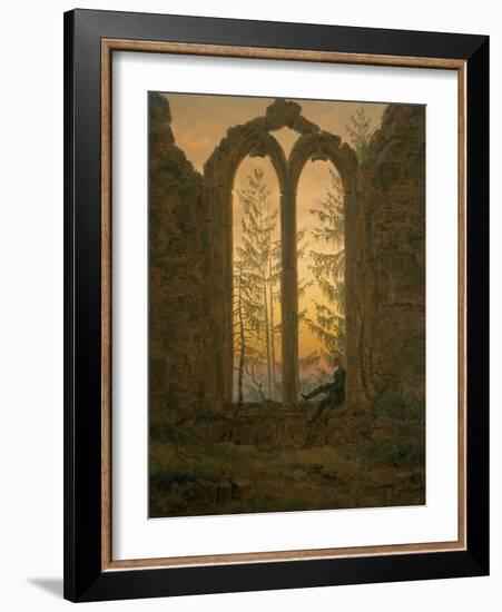 A Dreamer-Caspar David Friedrich-Framed Giclee Print