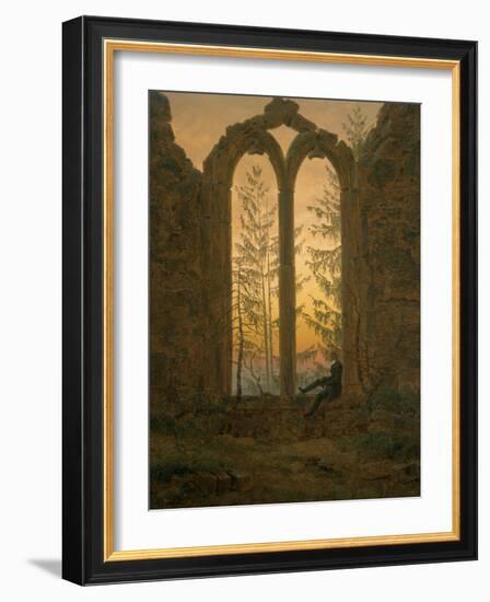 A Dreamer-Caspar David Friedrich-Framed Giclee Print