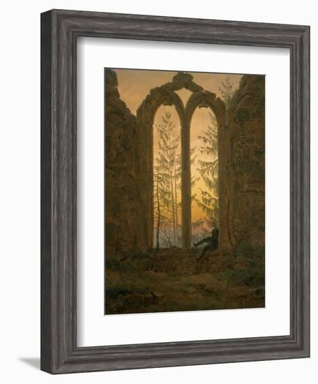 A Dreamer-Caspar David Friedrich-Framed Giclee Print