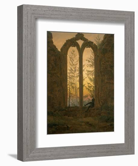 A Dreamer-Caspar David Friedrich-Framed Giclee Print