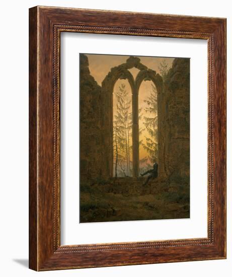 A Dreamer-Caspar David Friedrich-Framed Giclee Print