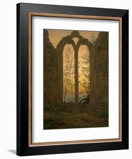 A Dreamer-Caspar David Friedrich-Framed Giclee Print