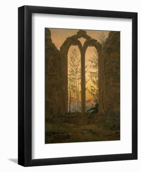 A Dreamer-Caspar David Friedrich-Framed Giclee Print