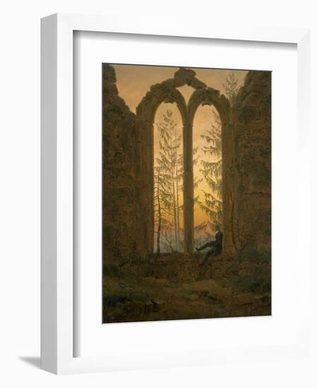 A Dreamer-Caspar David Friedrich-Framed Giclee Print