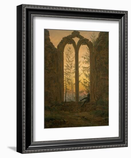 A Dreamer-Caspar David Friedrich-Framed Giclee Print