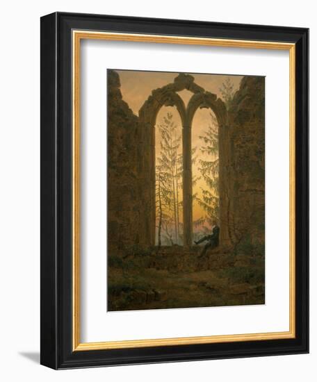 A Dreamer-Caspar David Friedrich-Framed Giclee Print