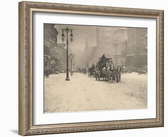 A Dreary Day, 1893-Alfred Stieglitz-Framed Art Print